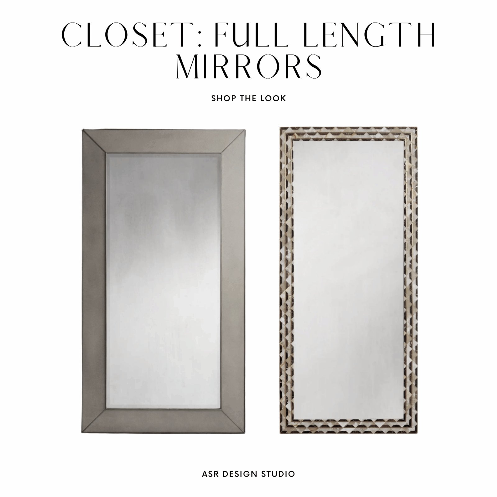 Rectangular Long Mirror Texture Rectangular Mirrors That Add Structure and Style - asrdesignstudio.com/