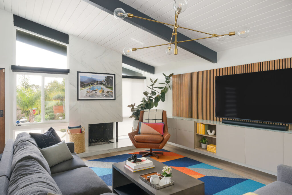 Luxury home interior design living room in San Diego featuring elegant furniture and high-end home decor